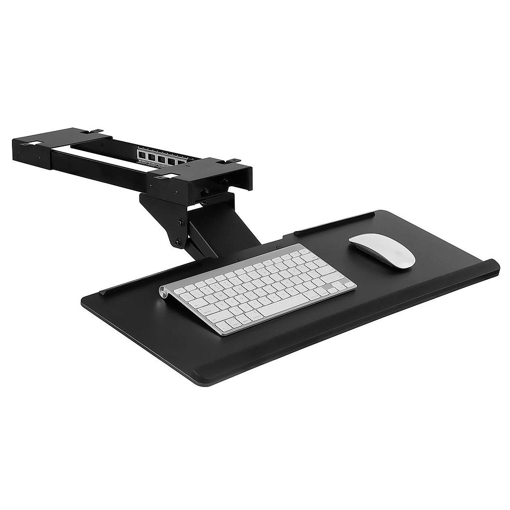Ergonomic Keyboard Drawer with Gel Wrist Pad, Black