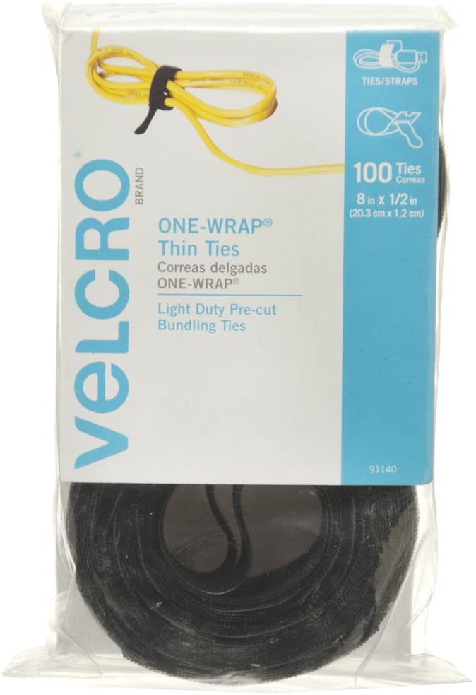 VELCRO Brand ONE-WRAP Cable Ties | 100Pk